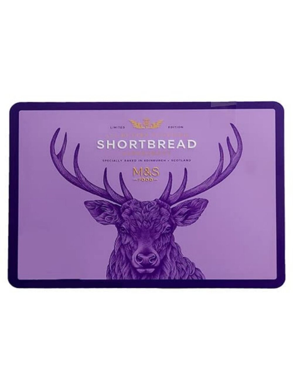 Delicious All Butter Shortbread Assortment in Stag Tin - 650g Treats for Gifting